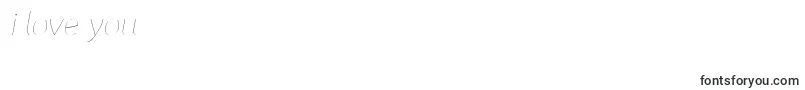 Czcionka MainlandThinItalic PERSONAL – czcionki Kocham cię